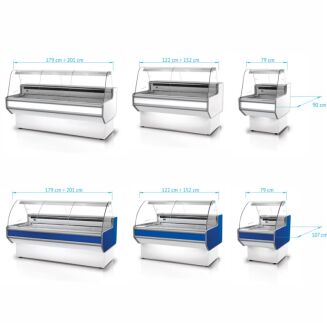 Lada chłodnicza z szybą giętą L-B1 - 31