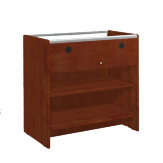 Lada jubilerska z półką prostą 120 cm, grusza polna - 2