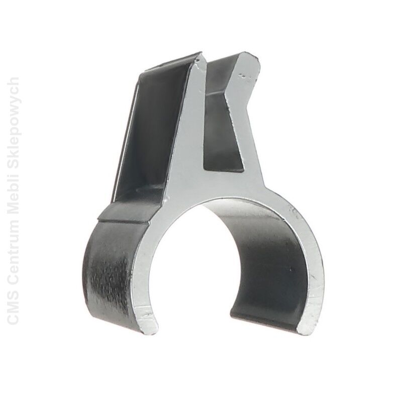 Pionowy uchwyt do szkła plexi metalizowany