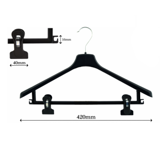 Wieszak profilowany W-25 z poprzeczką i klamrą