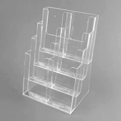 Pojemnik prospektowy kaskadowy 8x1/3 A4 WTR wisząco - stojący