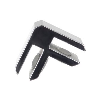 Łącznik do szkła dwukierunkowy | aluminiowy - 2