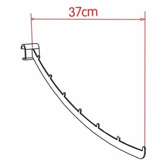Hak sklepowy odzieżowy na owalny drążek Z-18 - 2