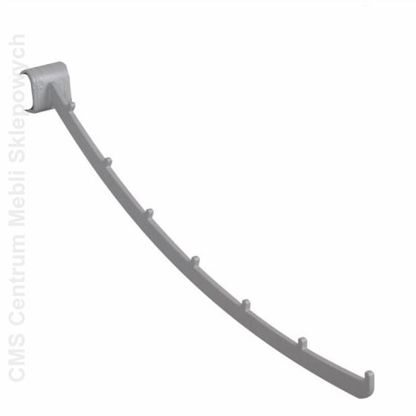 Hak sklepowy odzieżowy na owalny drążek Z-18