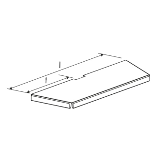 Półka zakończenia gondoli dwustronnie malowana - 3