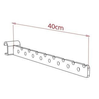 Zawieszka sklepowa na owalny drążek - prosta Z-2 - schemat
