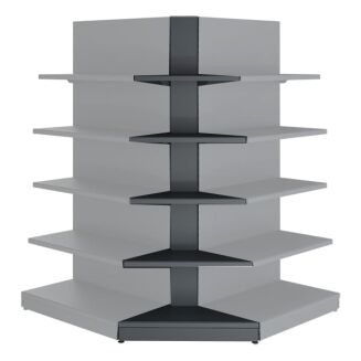 Regał sklepowy narożny zewnętrzny 90 stopni - 4