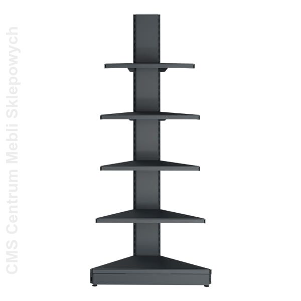 Regał sklepowy narożny zewnętrzny 90 stopni