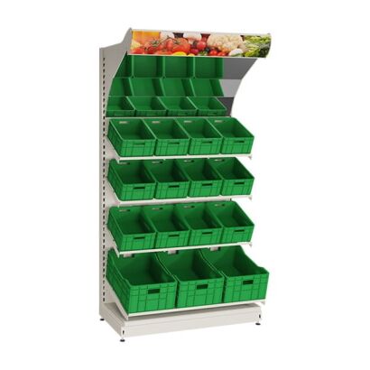 Regał sklepowy metalowy warzywny 230 cm WARZ-5