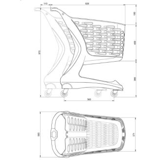 Wózek sklepowy MINI - 2