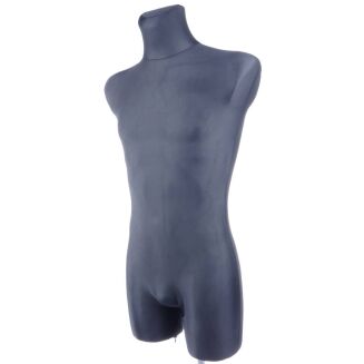 Manekin krawiecki czarny bokiem