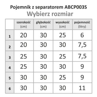 Pojemnik na cukierki i bakalie ABCP003SP - 4