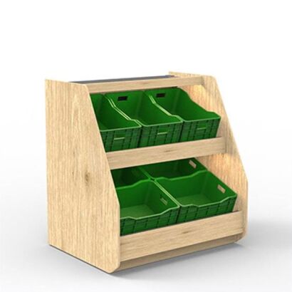 Regał sklepowy owocowo - warzywny jednomodułowy