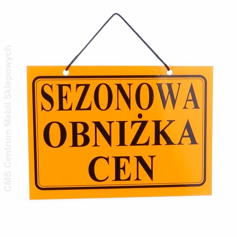 Tablica informacyjna SEZONOWA OBNIŻKA CEN
