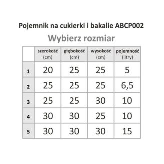 Pojemnik na cukierki i bakalie ABCP002P - 5