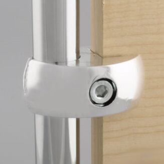 Złączka rura chromowana - szkło/płyta fi 25 mm - 4