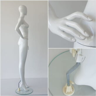 Manekin damski TYP M-6007-3 BIAŁY POŁYSK - 2