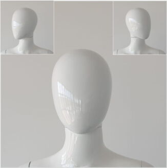 Manekin damski TYP M-6007-3 BIAŁY POŁYSK - 3