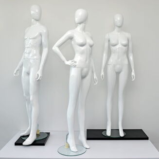 Manekin damski TYP M-6007-3 BIAŁY POŁYSK - 4