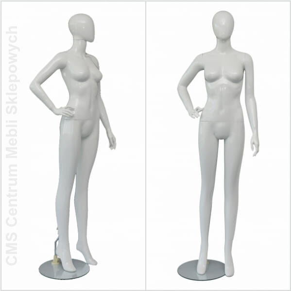 Manekin damski TYP M-6007-3 BIAŁY POŁYSK