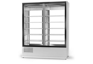 Szafa chłodnicza dwustronnie przeszklona, stała szyba od strony klienta ECOLINE - 8