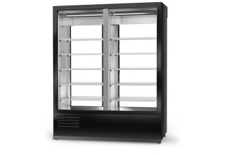 Szafa chłodnicza dwustronnie przeszklona, stała szyba od strony klienta ECOLINE - 12