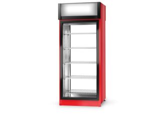 Szafa chłodnicza dwustronnie przeszklona, stała szyba od strony klienta ECOLINE - 17