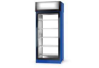 Szafa chłodnicza dwustronnie przeszklona, stała szyba od strony klienta ECOLINE - 16