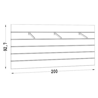 Moduł sklepowy naścienny poziomy NUT-11 - 4