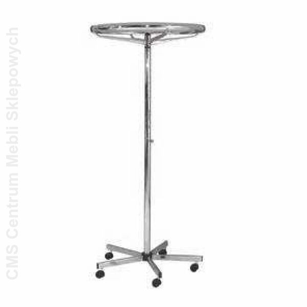 Stojak na ubrania - stender sklepowy koło fi 80 cm