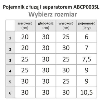 Pojemnik na cukierki i bakalie ABCP003SL - 5