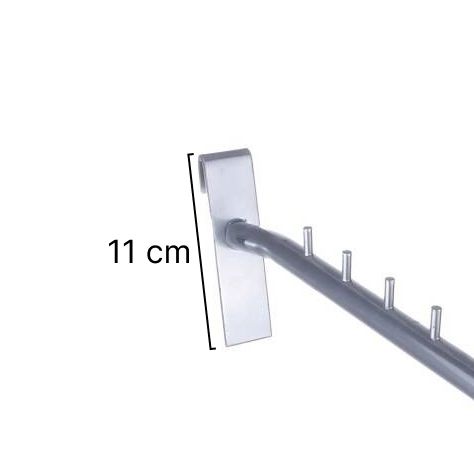 Hak na kratę z bolcami - wymiary